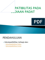 Inkompatibilitas Sediaan Padat