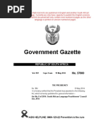 Government Gazette: Republic of South Africa