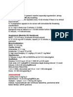 Anesthesia Drug Dosage