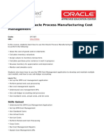 R12 Oracle Process Manufacturing Cost Management