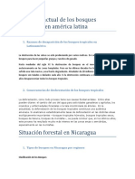 Situación Actual de Los Bosques Tropicales en América Latina