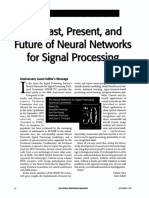 The Past Present and Future of Neural Networks For Signal Processing