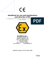 Handbook For Use and Maintenance and Directive ATEX: Elvem S.R.L