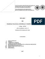 Silabo Farmacología General y Especializada Obstetricia 2017-II