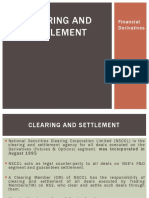 Clearing and Settlement: Financial Derivatives