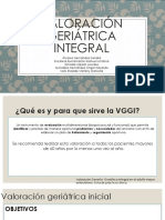 Valoración Geriátrica Integral