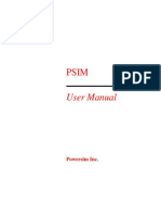 PSIM User Manual PDF