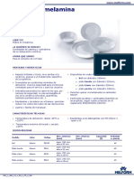 Platos de Melamina Especificaciones Tecnicas