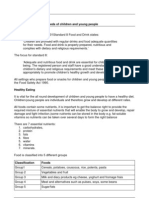 CCLD 3 306 Nutritional Needs of Children and Young People