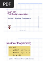 ECEN 687 VLSI Design Automation: Nonlinear Programming