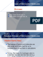 Relative Masses of Atoms and Molecules