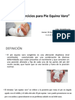 Pie Equino Varo