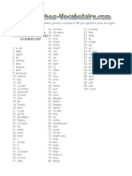 Mots Les Plus Couramment Utilises en Anglais Oral