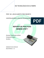 Reporte Practicas Siemens Step 7 PLC