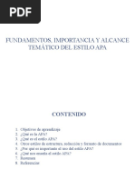 APA - Tema - 1 - Fundamentos, Importancia y Alcance Temático Del Estilo APA