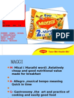 Demand Analysis On Chosen Product Maggi