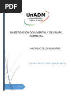 Informe de Inocuidad de Los Alimentos