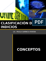 Clasificacion de Indicios