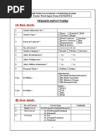 Tender Datasheet PDF