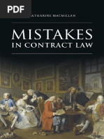 Mistakes in Contract Law PDF