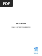 Spec Final Distribution Boards