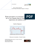 Sarah Le Bagousse - Chant Dans Les Repertoires de Tradition Orale