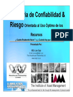 Ingeniería de Confiabilidad y Riesgo, Luis Sojo