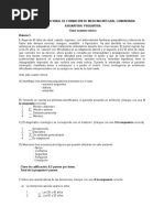 Clave Examen Teorico Psiquiatría