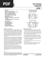 Fast, Precision Comparator AD790: 15 V Supply Operation V Max Input Offset Voltage V Max Input Hysteresis Voltage