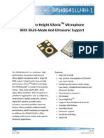 Sph0641Lu4H-1: Digital Zero-Height Sisonic Microphone With Multi-Mode and Ultrasonic Support