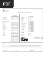 Check List Camión Tolva 2016