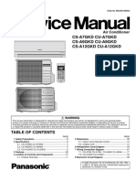 Panasonic CS-A7GKD CS-A9GKD CS-A12GKD Series Service Manual Repair Guide PDF