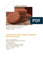 Galletas de Oreo Caseras