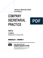 Company Secretarial Practice - Part B - (E-Forms) PDF