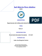 Los Antecedentes y Situación Actual de La Educación Inicial en Rep. Dom.