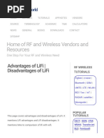 Advantages of LiFi - Disadvantages of LiFi