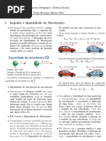 Impulso e Quantidade de Movimento 1 Ano