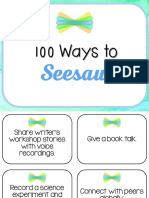 100 Ways To Seesaw - Flashcards