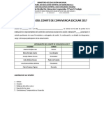 Acta Comité de Convivencia