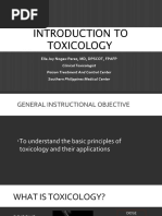 Introduction To Toxicology 2017 by Dr. Perez