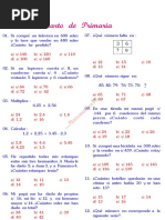 Concurso de Matematic 9 Años PDF