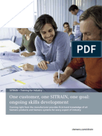 One Customer, One SITRAIN, One Goal: Ongoing Skills Development