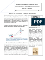 Fluidos - Princípio de Bernoulli