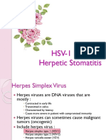 Herpetic Stomatitis