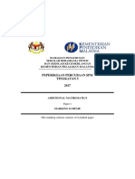 (Cikgujep - Com) SBP Add Maths P1 2017 Marking Scheme