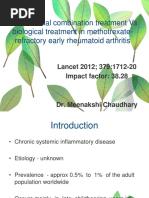 Conventional Combination Treatment Vs Biological Treatment in Methotrexate-Refractory