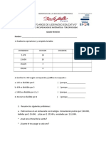 Taller de Recuperacion III Periodo Matematicas