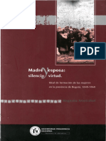 Madre y Esposa Silencio y Virtud Ideal de Formación de Las Mujeres en La Provincia PDF