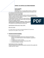 Entes Reguladores y de Control Del Sistema Financiero