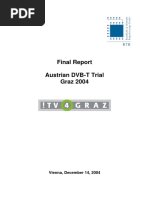 Final Report Austrian DVB-T Trial Graz 2004: Vienna, December 14, 2004